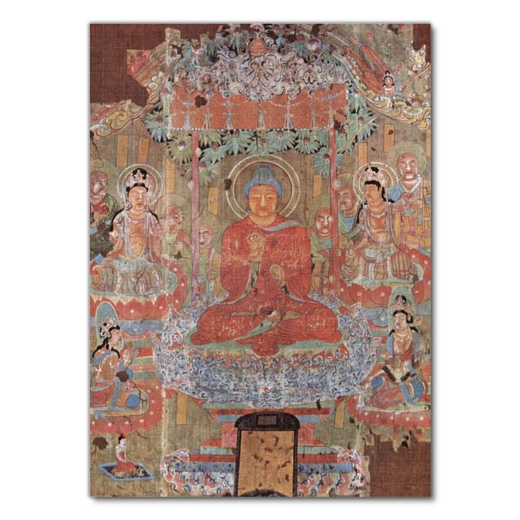 Produktbild: Lais Puzzle Chinesischer Maler des 8. Jahrhunderts - Das Paradies des Buddha Amitabha 1000 Teile