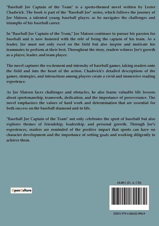 Produktbild: Baseball Joe Captain of the Team