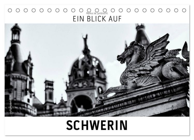 Produktbild: Ein Blick auf Schwerin (Tischkalender 2026 DIN A5 quer), CALVENDO Monatskalender