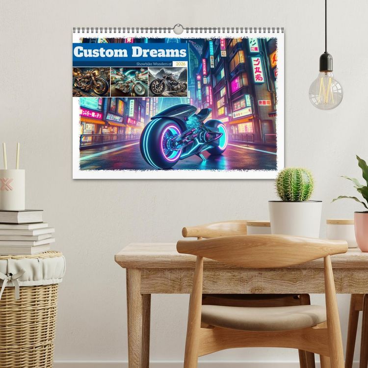 Produktbild: Custom Dreams - Showbike Wonders (Wandkalender 2026 DIN A3 quer), CALVENDO Monatskalender