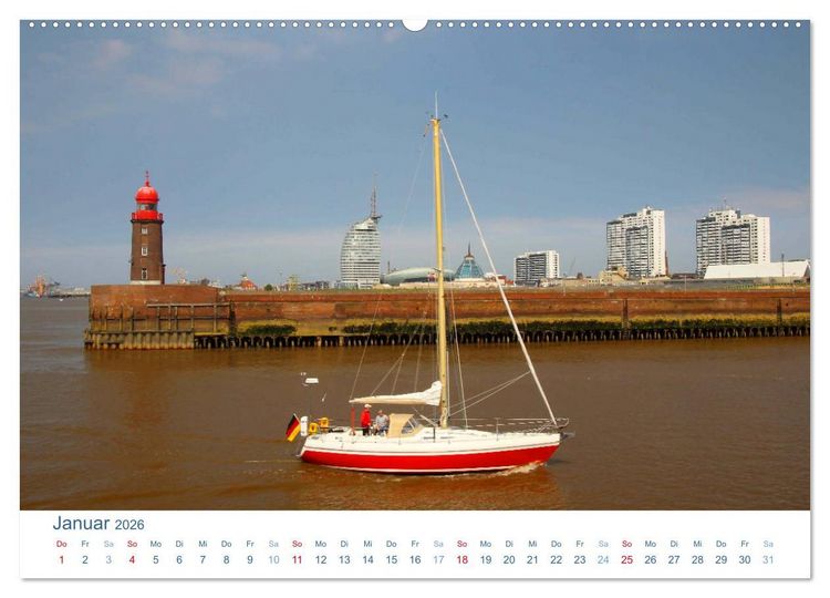 Produktbild: Bremerhaven 2026. Impressionen aus den Havenwelten (Wandkalender 2026 DIN A2 quer), CALVENDO Monatskalender