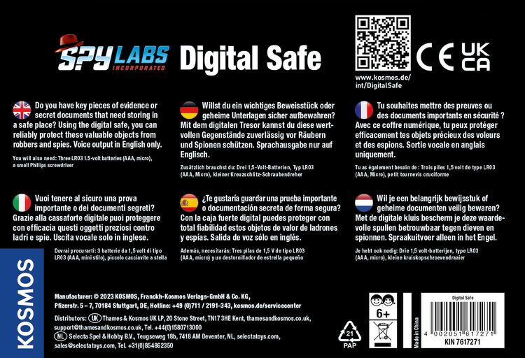 Produktbild: Spy Labs Digital Safe INT