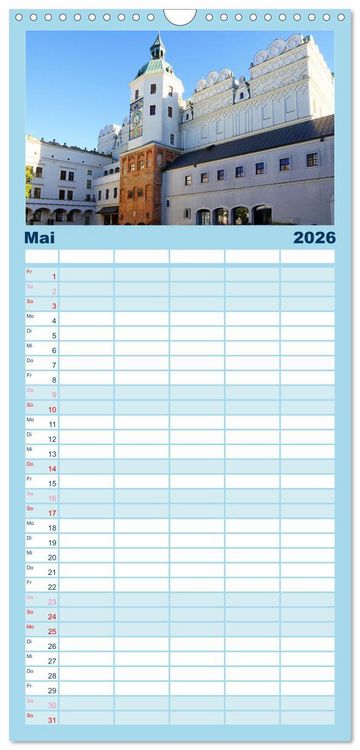 Produktbild: Familienplaner 2026 - Stettin - Bedeutende Hafenstadt in Polen mit 5 Spalten (Wandkalender, 21 x 45 cm) CALVENDO