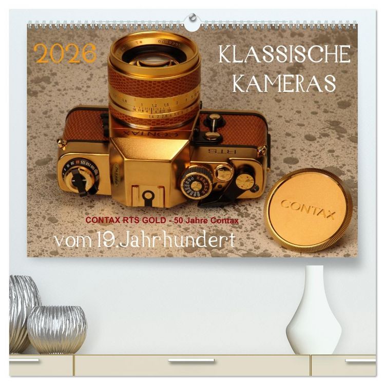 Produktbild: KLASSISCHE KAMERAS vom 19.Jahrhundert (hochwertiger Premium Wandkalender 2026 DIN A2 quer), Kunstdruck in Hochglanz