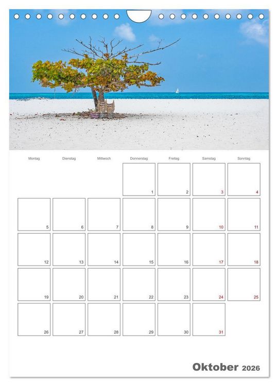 Produktbild: Sansibar - Reiseplaner (Wandkalender 2026 DIN A4 hoch), CALVENDO Monatskalender