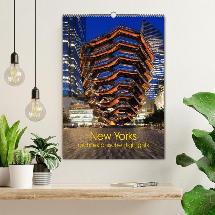Produktbild: New Yorks architektonische Highlights (Wandkalender 2026 DIN A2 hoch), CALVENDO Monatskalender