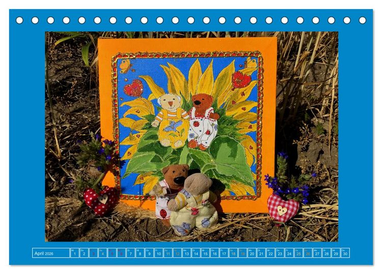 Produktbild: Der Baerchenladen, Teddys und Kunst zum Verlieben (Tischkalender 2026 DIN A5 quer), CALVENDO Monatskalender