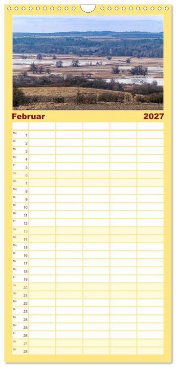 Produktbild: Familienplaner 2027 - Nationalpark Unteres Odertal mit 5 Spalten (Wandkalender, 21 x 45 cm) CALVENDO