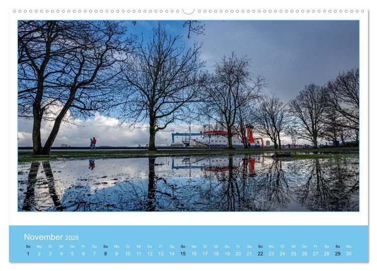 Produktbild: Kiel: Maritime Impressionen (Wandkalender 2026 DIN A2 quer), CALVENDO Monatskalender