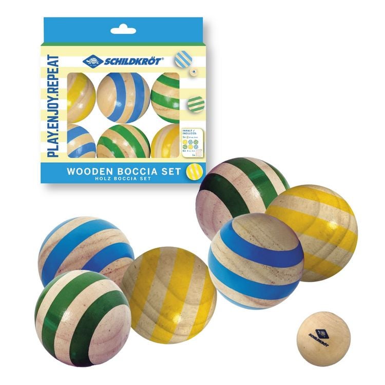Produktbild: Schildkr&ouml;t 970007 - Holz Boccia Set, 7-teilig, mit Aufbewahrungsbeutel