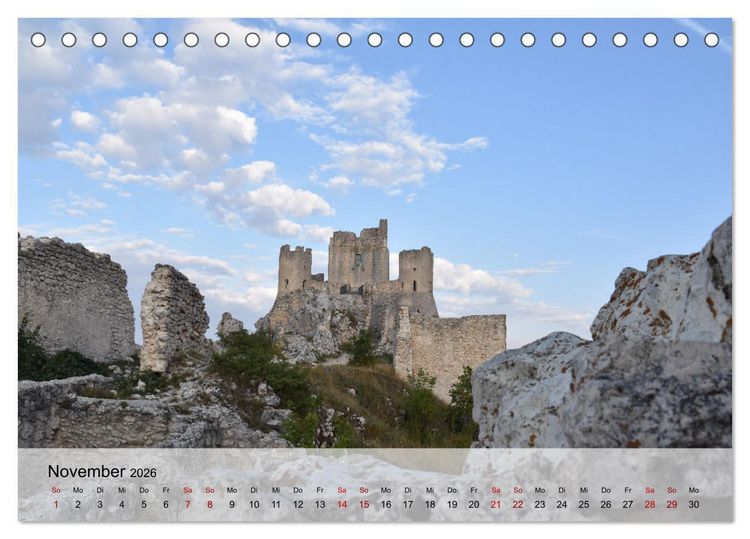 Produktbild: Abruzzen - wild und romantisch (Tischkalender 2026 DIN A5 quer), CALVENDO Monatskalender