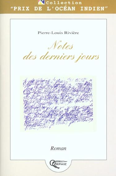Produktbild: Notes des Derniers Jours