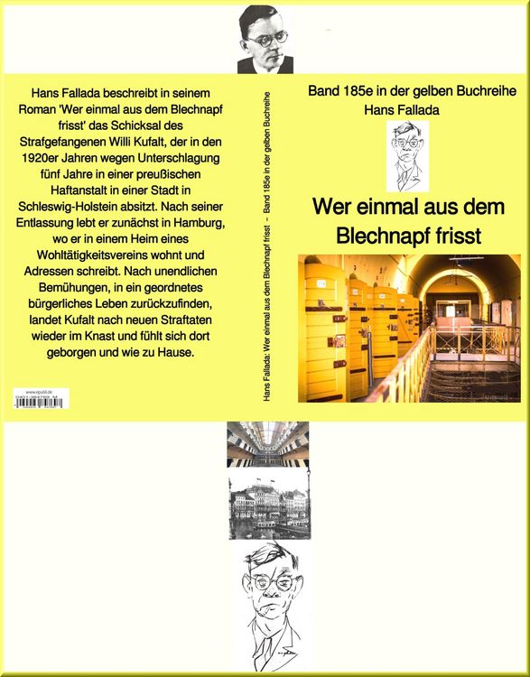 Produktbild: Hans Fallada: Wer einmal aus dem Blechnapf frisst - Band 185e in der gelben Buchreihe - bei J&uuml;rgen Ruszkowski
