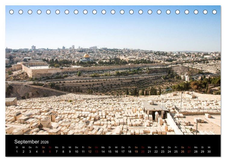 Produktbild: Israel - Heiliges Land (Tischkalender 2026 DIN A5 quer), CALVENDO Monatskalender