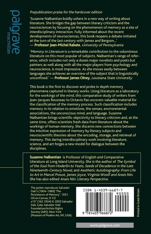 Produktbild: Memory in Literature