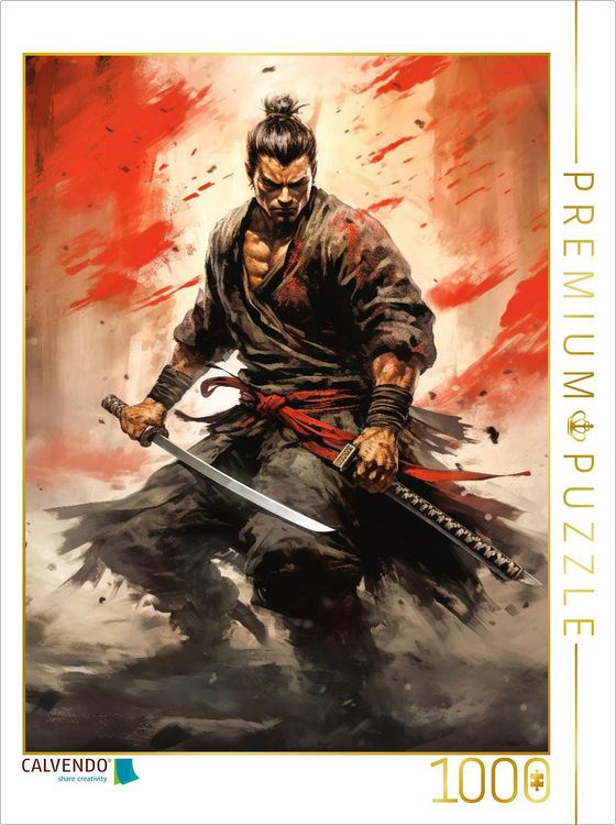 Produktbild: CALVENDO Puzzle Der Samurai - heldenhaft und standhaft | 1000 Teile Lege-Gr&ouml;&szlig;e 64x48cm Foto-Puzzle f&uuml;r gl&uuml;ckliche Stunden