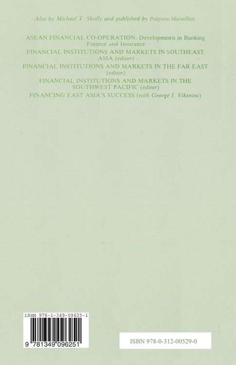 Produktbild: Financial Institutions and Markets in the South Pacific