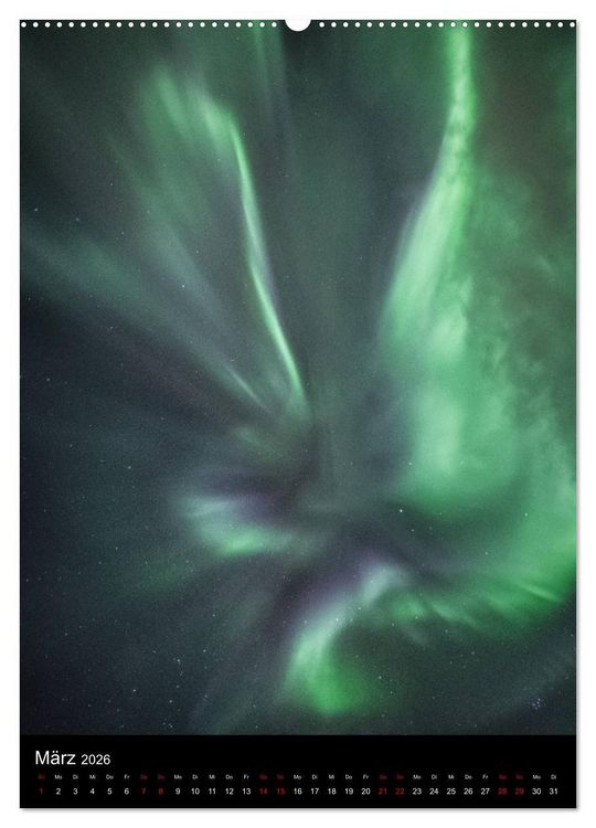 Produktbild: Nordlichtn&auml;chte (hochwertiger Premium Wandkalender 2026 DIN A2 hoch), Kunstdruck in Hochglanz