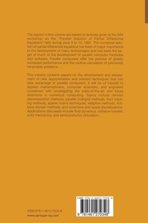 Produktbild: Parallel Solution of Partial Differential Equations