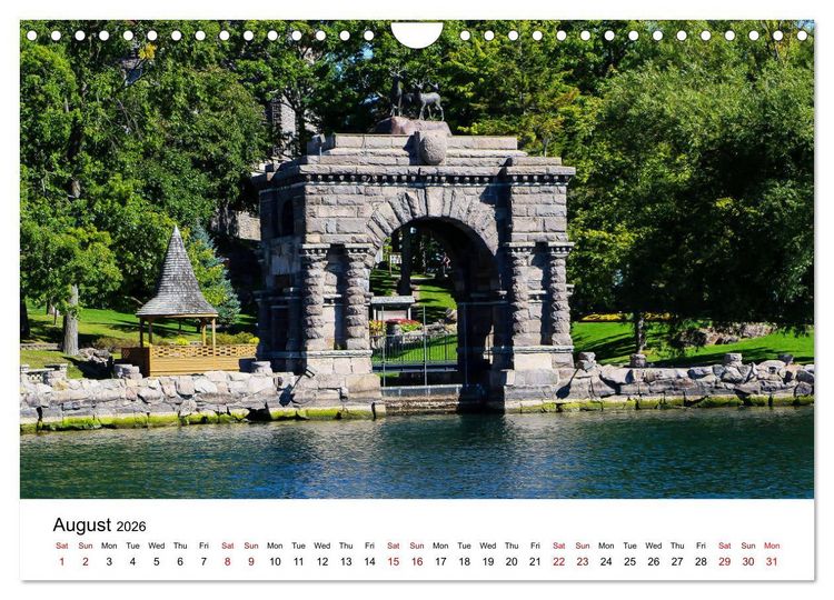 Produktbild: Boldt Castle Cruise Thousand Islands (Wall Calendar 2026 DIN A4 landscape), CALVENDO 12 Month Wall Calendar