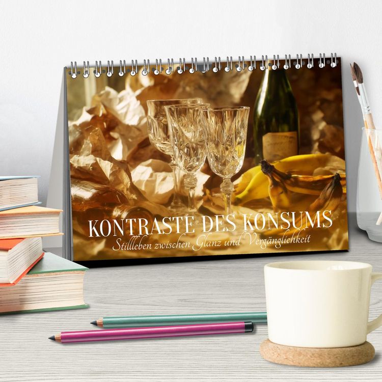 Produktbild: Kontraste des Konsums. Stillleben zwischen Glanz und Verg&auml;nglichkeit (Tischkalender 2027 DIN A5 quer), CALVENDO Monatskalender