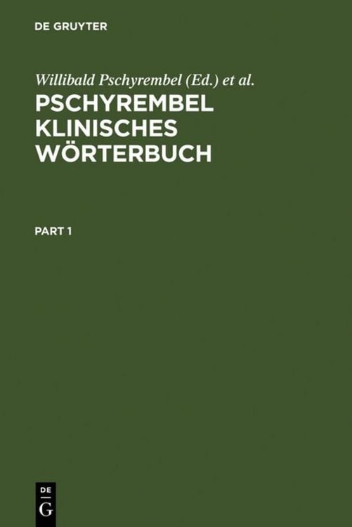 Produktbild: Pschyrembel klinisches W&ouml;rterbuch