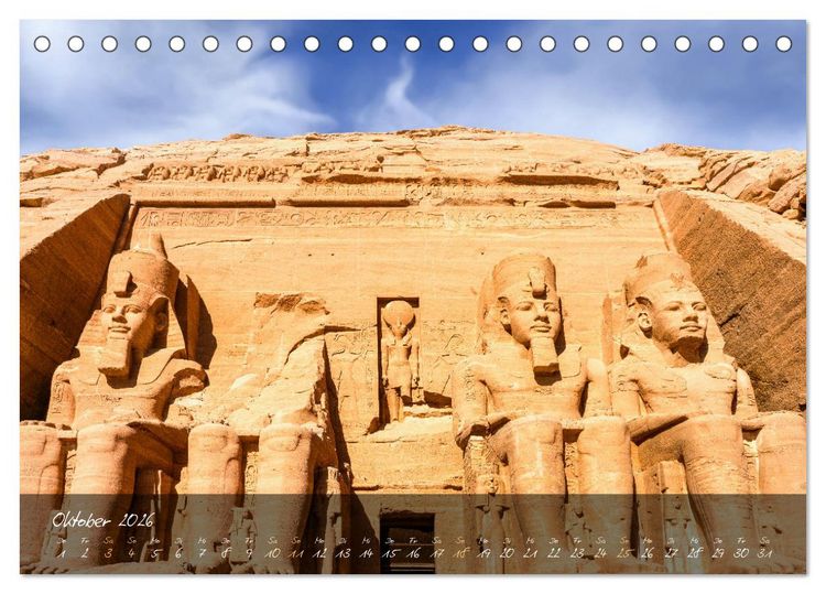 Produktbild: Faszination &Auml;gypten: Kairo - Luxor - Abu Simbel (Tischkalender 2026 DIN A5 quer), CALVENDO Monatskalender