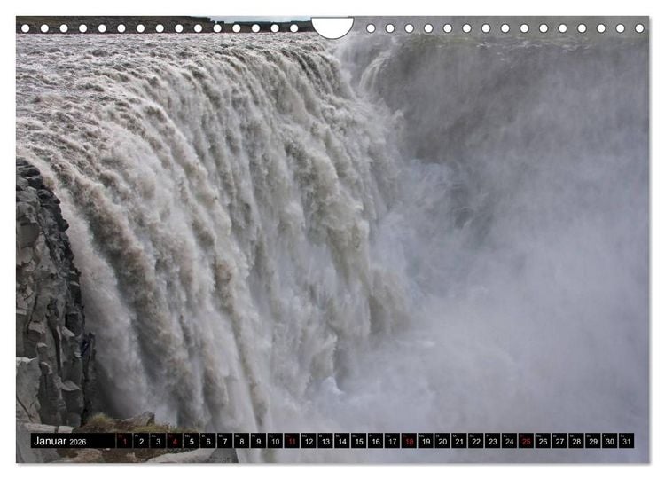 Produktbild: Wasserf&auml;lle Islands (Wandkalender 2026 DIN A4 quer), CALVENDO Monatskalender