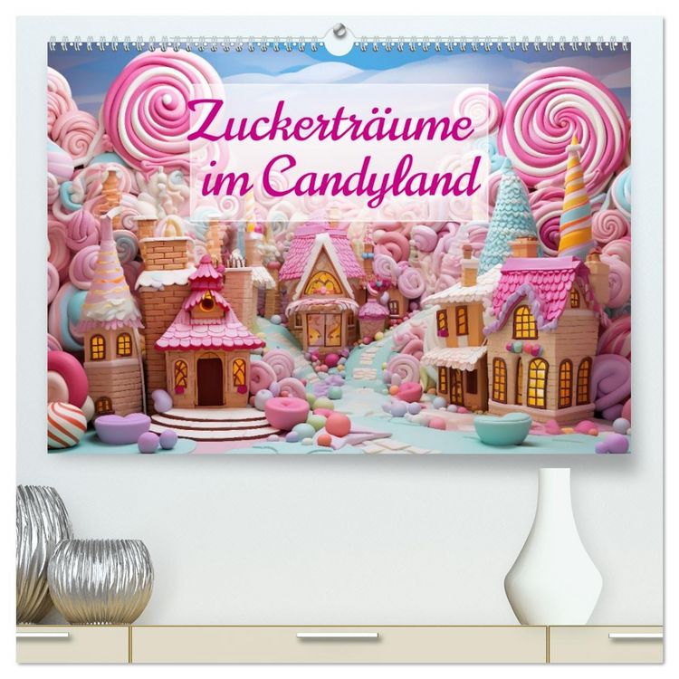Produktbild: Zuckertr&auml;ume im Candyland (hochwertiger Premium Wandkalender 2026 DIN A2 quer), Kunstdruck in Hochglanz