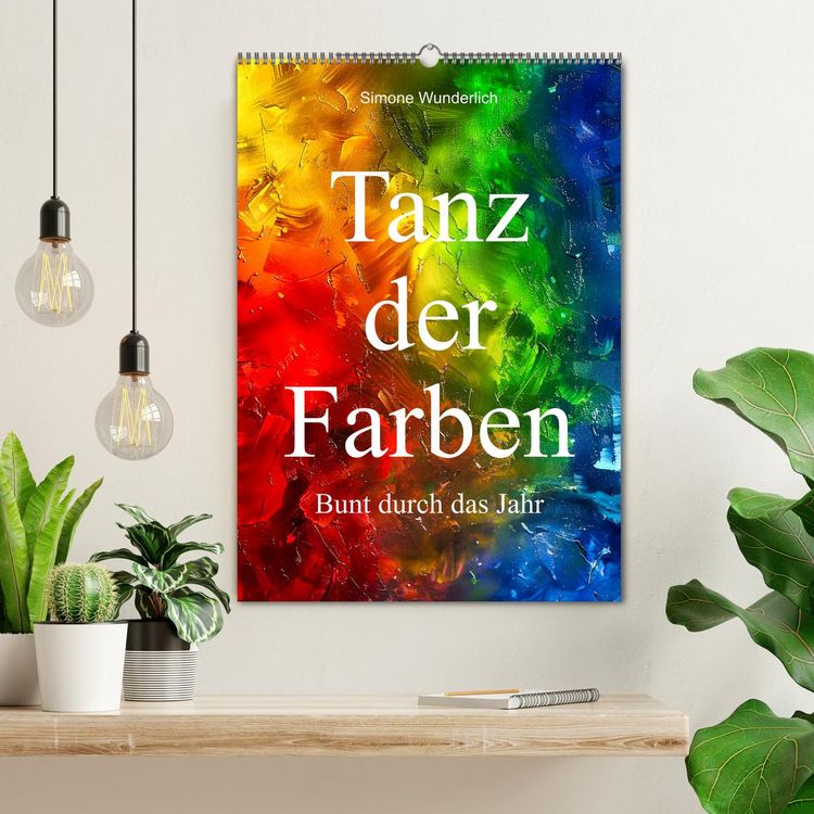 Produktbild: Tanz der Farben - Bunt durch das Jahr (Wandkalender 2026 DIN A2 hoch), CALVENDO Monatskalender
