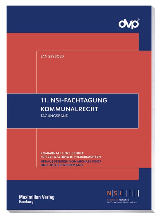 Produktbild: 11. NSI-Fachtagung Kommunalrecht
