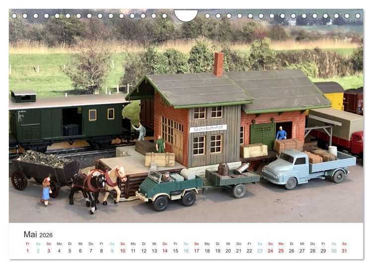 Produktbild: Modellbahnen aus aller Welt - H0, N, Z (Wandkalender 2026 DIN A4 quer), CALVENDO Monatskalender