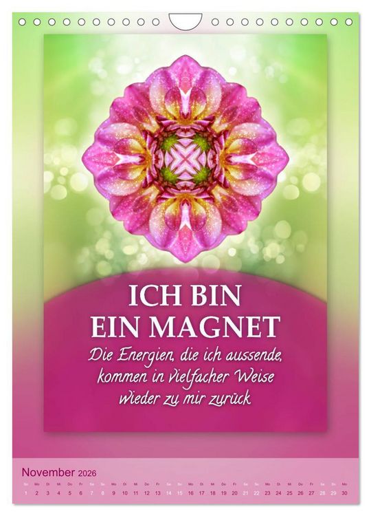 Produktbild: ICH BIN Licht und Liebe - Kalender (Wandkalender 2026 DIN A4 hoch), CALVENDO Monatskalender