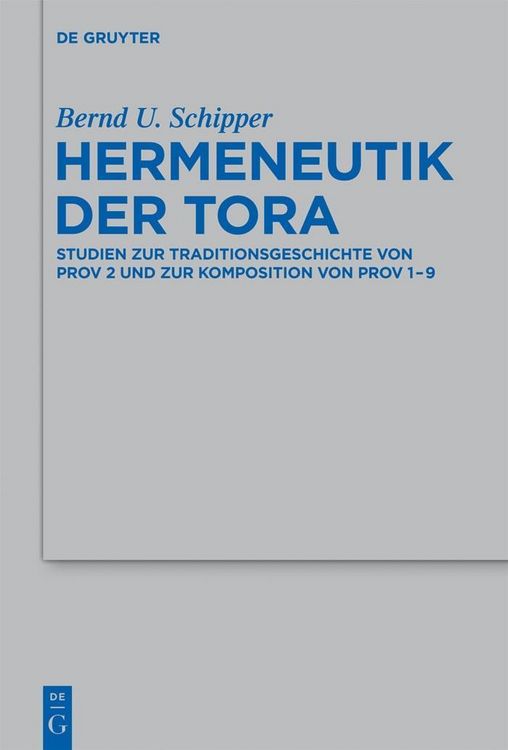 Produktbild: Hermeneutik der Tora