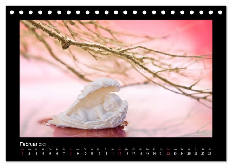 Produktbild: Engel f&uuml;r Gl&uuml;ck & Schutz (Tischkalender 2026 DIN A5 quer), CALVENDO Monatskalender