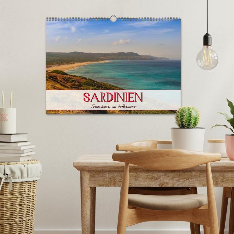 Produktbild: Sardinien Panoramakalender / CH-Version (Wandkalender 2026 DIN A3 quer), CALVENDO Monatskalender