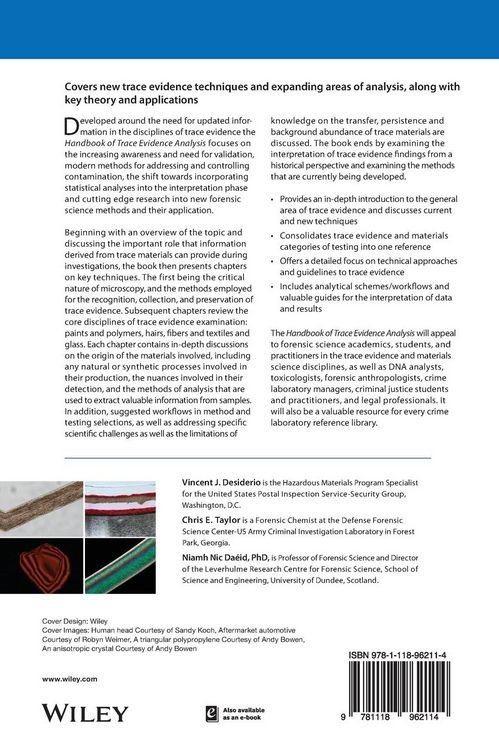 Produktbild: Handbook of Trace Evidence Analysis