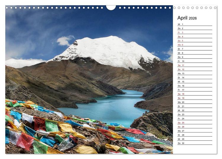 Produktbild: Tibet Momente (Wandkalender 2026 DIN A3 quer), CALVENDO Monatskalender
