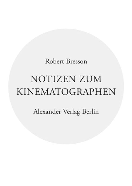 Produktbild: Notizen zum Kinematographen