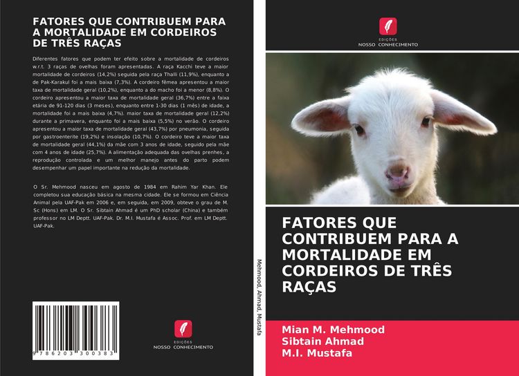 Produktbild: Fatores Que Contribuem Para a Mortalidade Em Cordeiros De Tr&ecirc;s Ra&ccedil;as