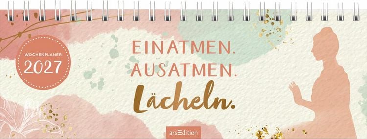 Produktbild: Tischkalender Einatmen. Ausatmen. L&auml;cheln. 2027