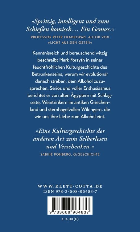 Produktbild: Eine kurze Geschichte der Trunkenheit