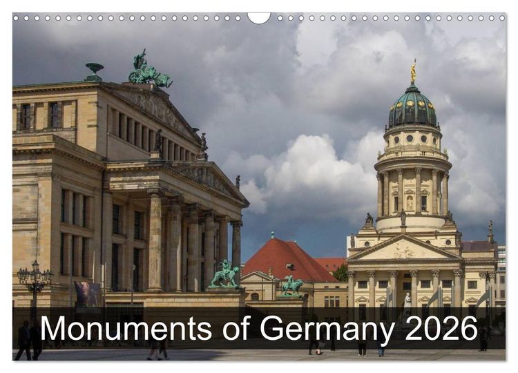 Produktbild: Monuments of Germany 2026 (Wall Calendar 2026 DIN A3 landscape), CALVENDO 12 Month Wall Calendar