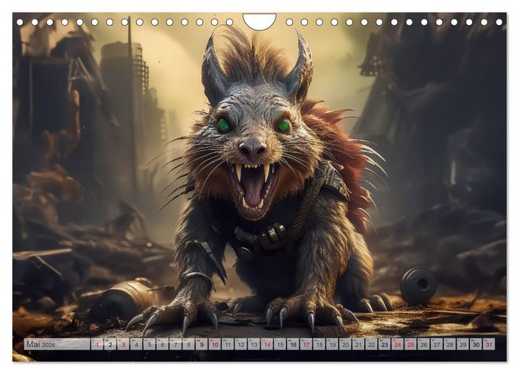 Produktbild: Apokalyptische Wildnis - Schatten der Zivilisation (Wandkalender 2026 DIN A4 quer), CALVENDO Monatskalender