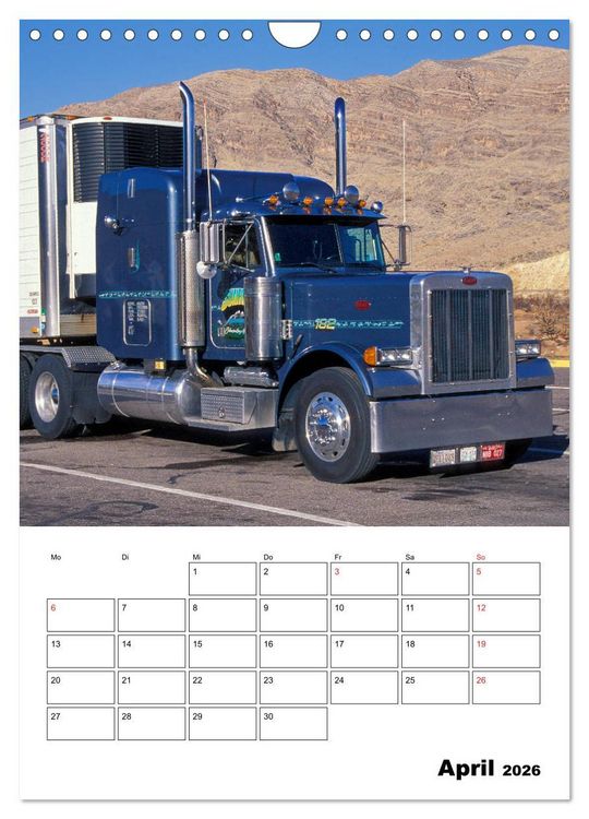 Produktbild: US-Trucks ... unterwegs im amerikanischen Westen - Monatsplaner (Wandkalender 2026 DIN A4 hoch), CALVENDO Monatskalender