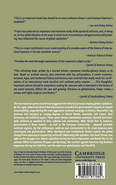 Produktbild: Antitrust and Global Capitalism, 1930-2004