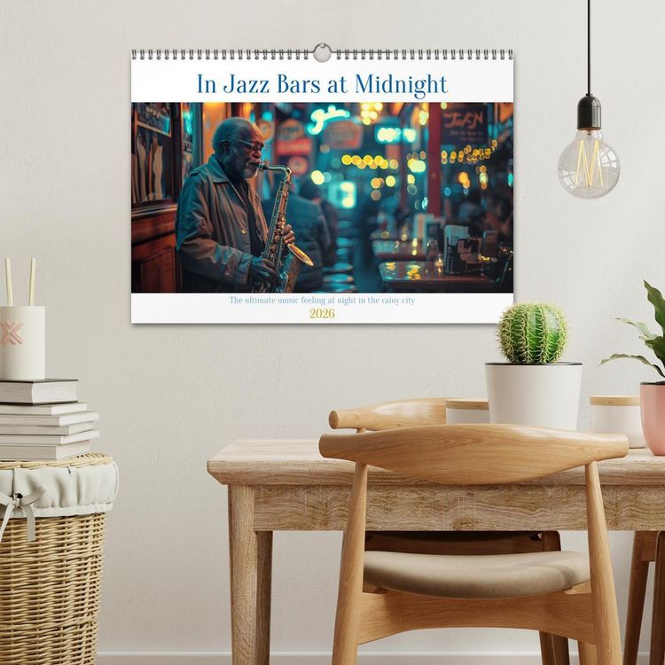 Produktbild: In Jazz Bars at Midnight (Wall Calendar 2026 DIN A3 landscape), CALVENDO 12 Month Wall Calendar