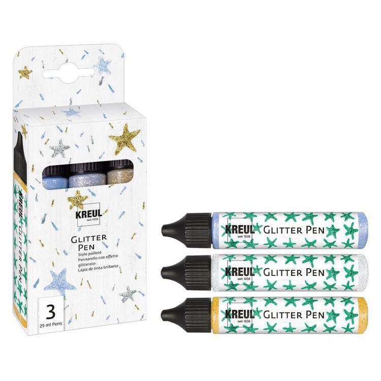 Produktbild: KREUL Glitter Pen 3x29ml