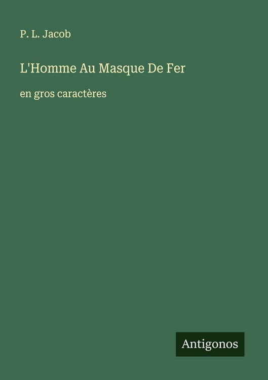 Produktbild: L'Homme Au Masque De Fer