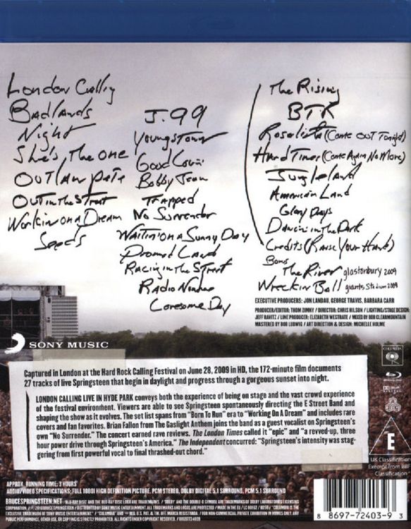 Produktbild: Bruce Springsteen & The E Street Band - London Calling/Live in Hyde Park